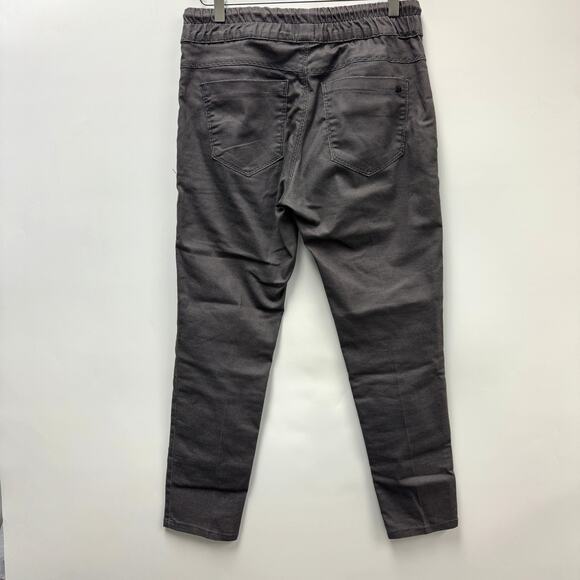 Bevy Flog Drawstring Gray Windowpane Pants Sz 30 - Picture 2 of 11